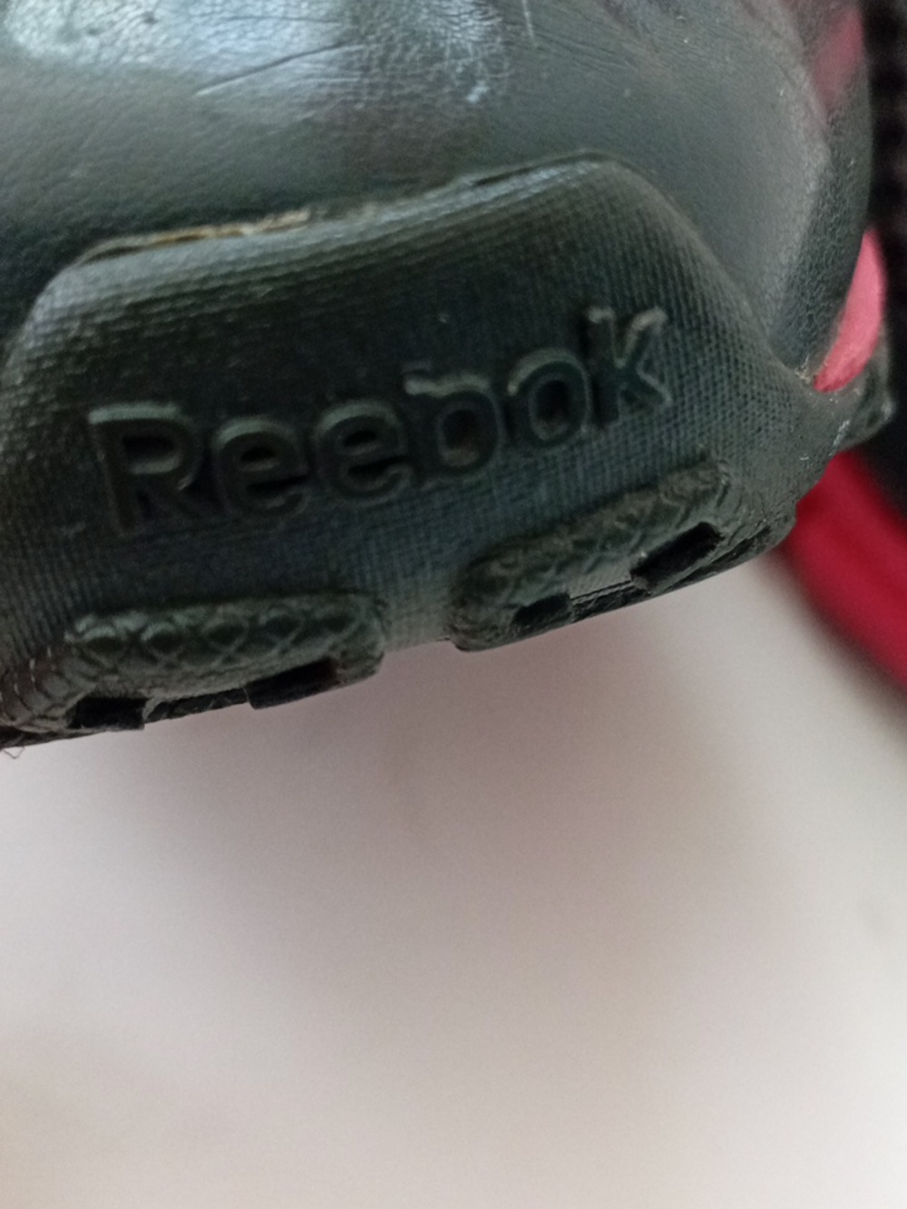 Reebok Smoothflex Women's Dark Grey and Pink Lace Up Mesh Sneakers Size 10 - Picture 6 of 15